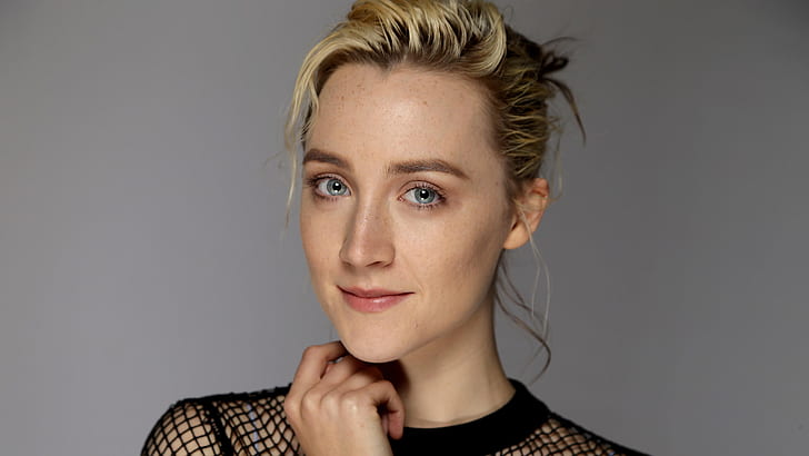 Saoirse Ronan, actress, women, blue eyes, HD wallpaper