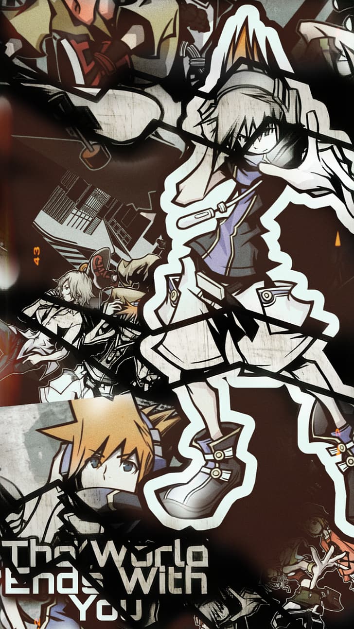 phone, The World Ends With You, video games, anime, Nintendo DS, HD wallpaper