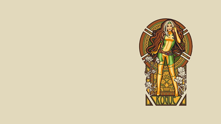xmen rogue artwork stained glass 1920x1080  People Glasses HD Art