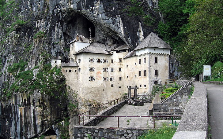 Predjama Castle Slovenia, travel and world, HD wallpaper