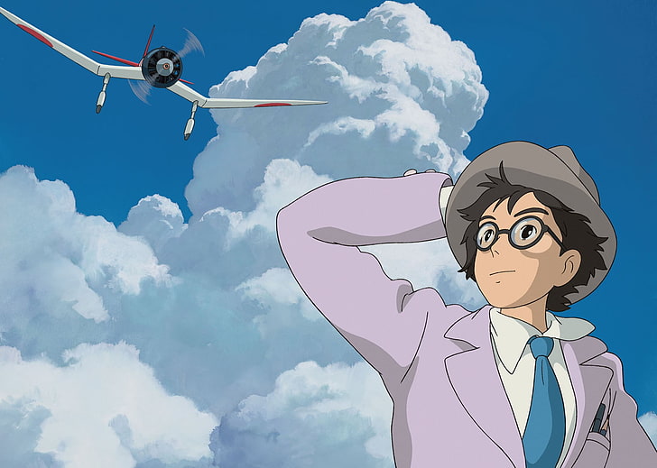 the wind rises, cloud - sky, emotion, flying, nature, adult, HD wallpaper