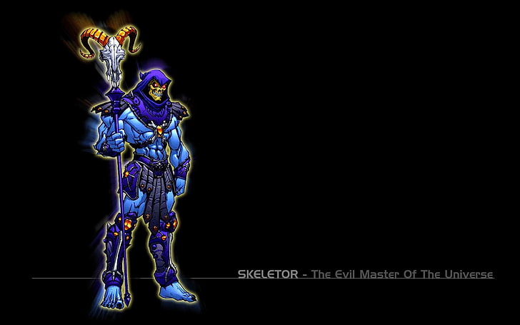 HD wallpaper: TV Show, He-Man And The Masters Of The Universe, Skeletor,  black background | Wallpaper Flare