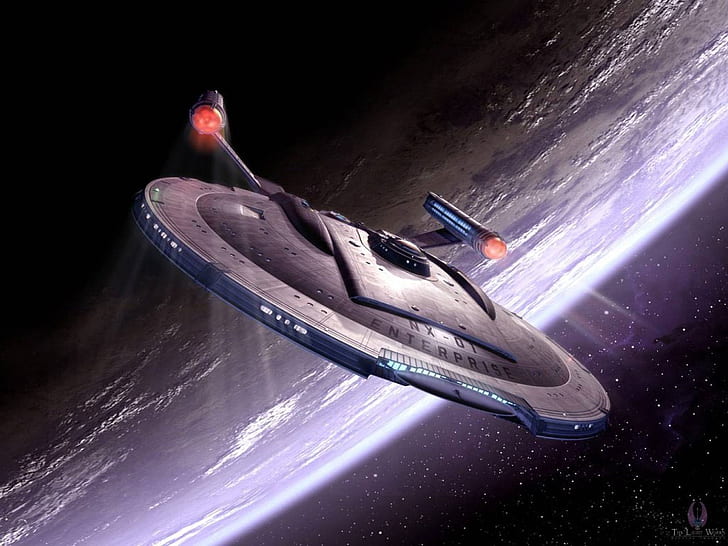 enterprise space ship Enterprise NX-01 Entertainment TV Series HD Art