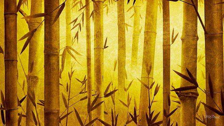 Bamboo Art, artistic, HD wallpaper