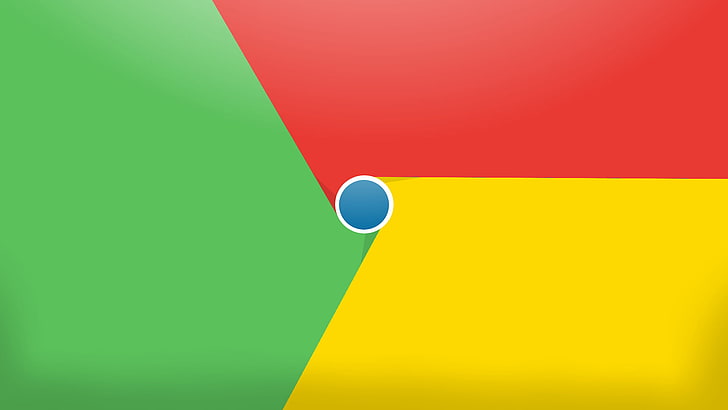 Google logo, Google Chrome, multi colored, green color, yellow, HD wallpaper