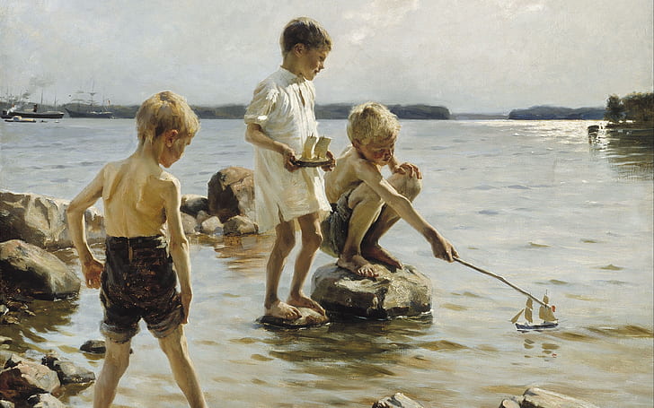1884, Finnish painter, Albert Gustaf Aristides Edelfelt, Albert Edelfelt, HD wallpaper