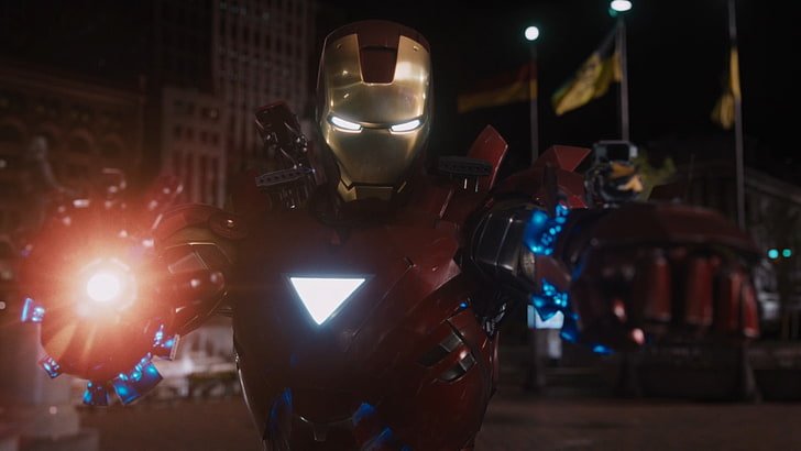Iron Man, movies, The Avengers, Marvel Cinematic Universe, illuminated, HD wallpaper