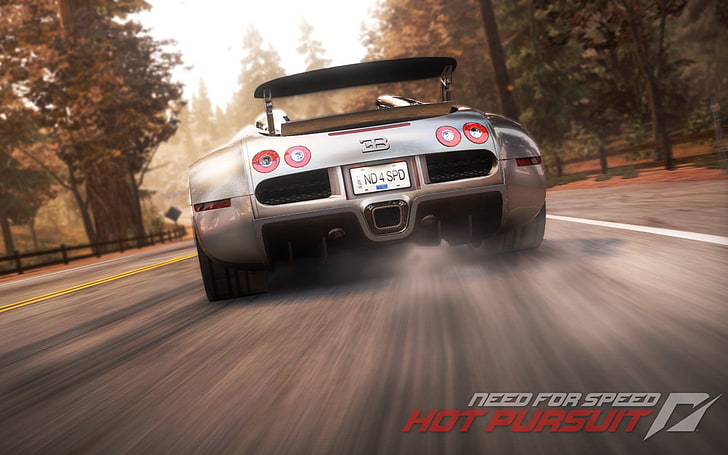 Need For Speed Hot Pursuit wallpaper, nfs, road, buggati veyron, HD wallpaper