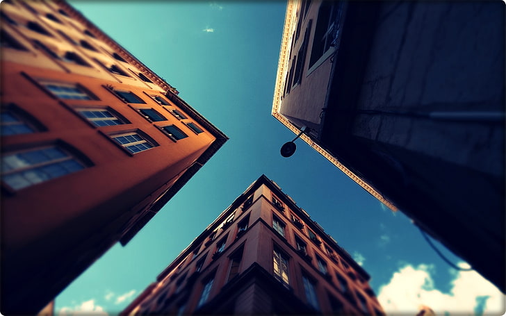 low-angle photography of high-rise buildings, sky, New York City