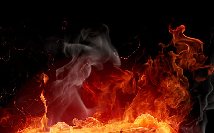abstract fire Abstract 3d CG heat HD, 3d and cg, HD wallpaper