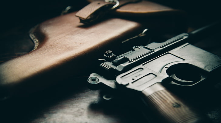 mauser c96 4k amazing picture, gun, weapon, handgun, crime