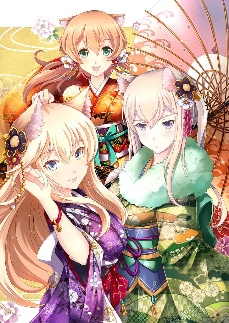 anime, anime girls, Kantai Collection, Bismarck (KanColle), HD wallpaper
