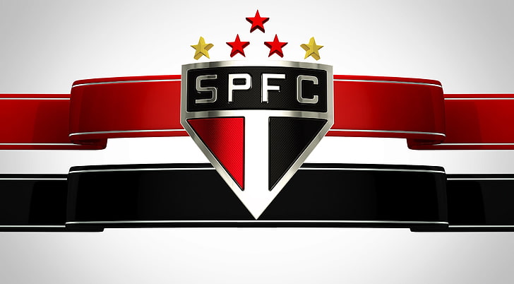 Wallpaper SPFC - white version, SPFC logo, Sports, Football, sao paulo fc, HD wallpaper