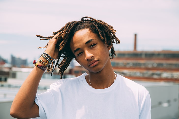 Jaden Smith, young, dreadlocks, outdoors, one Person, young Adult