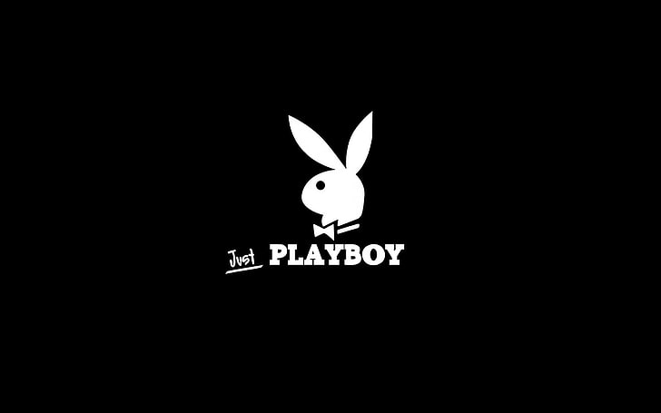 logo, playboy, text, western script, studio shot, copy space, HD wallpaper