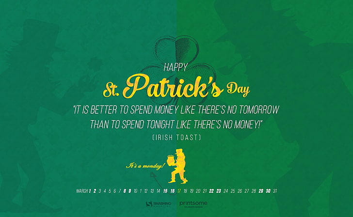 St. Patricks Day, Holidays, Saint Patrick's Day, February, 2014, HD wallpaper
