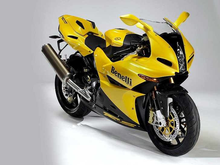 Benelli Tornado 900 RS, yellow and black Beneli sports bike, Motorcycles