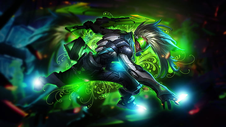 League Of Angels Ekko Splash Art Project Gameplay Hd Wallpaper For Mobile Phones Tablet And Pc 2560×1440