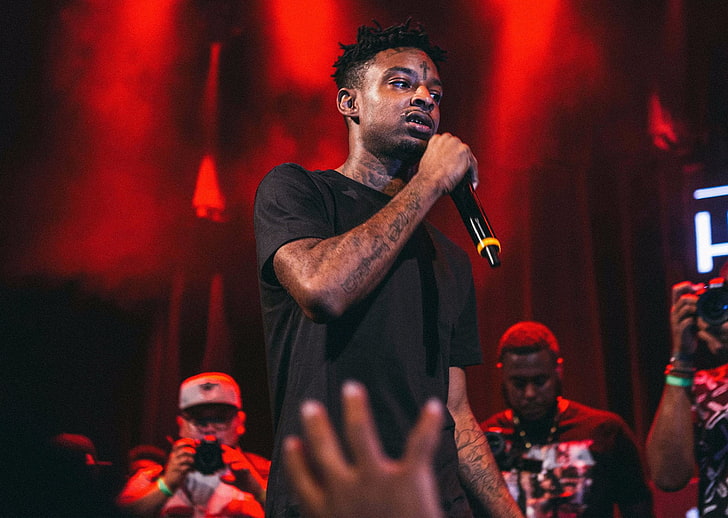 Singers, 21 Savage, performance, music, arts culture and entertainment, HD wallpaper