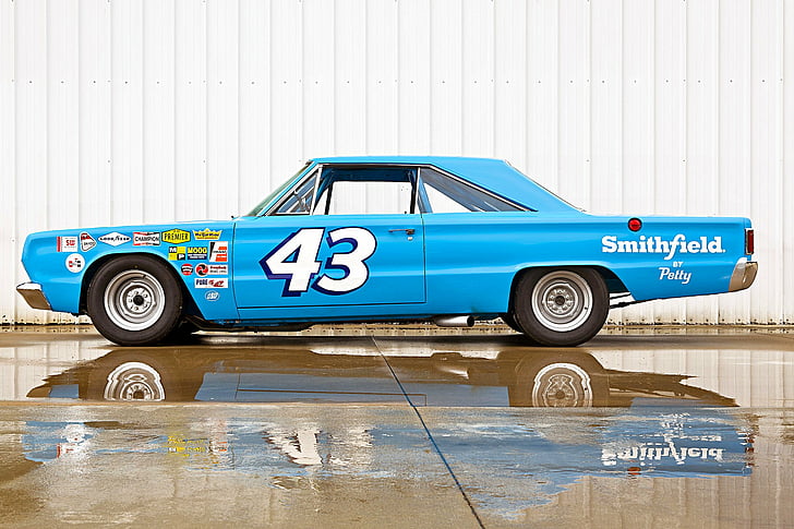 1967, belvedere, blue, cars, legal, nascar, petty, plymouth