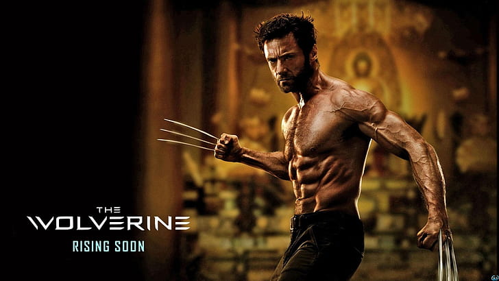 The Wolverine Wolverine Marvel Hugh Jackman Muscles Physique HD, HD wallpaper