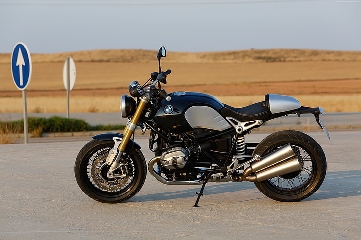 review, speed, motorcycle, side, buy, rent, BMW R nineT, road