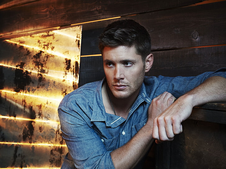 Jensen Ackles, look, actor, male, the series, shirt, Supernatural, HD wallpaper