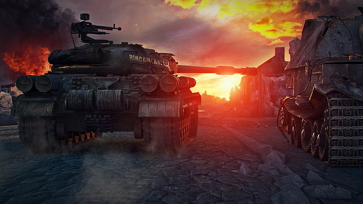 battle tank digital wallpaper, World of Tanks, wargaming, video games
