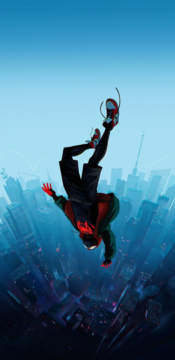 HD wallpaper: Spider-Man: Into the Spider-Verse, Miles Morales, movies,  city | Wallpaper Flare