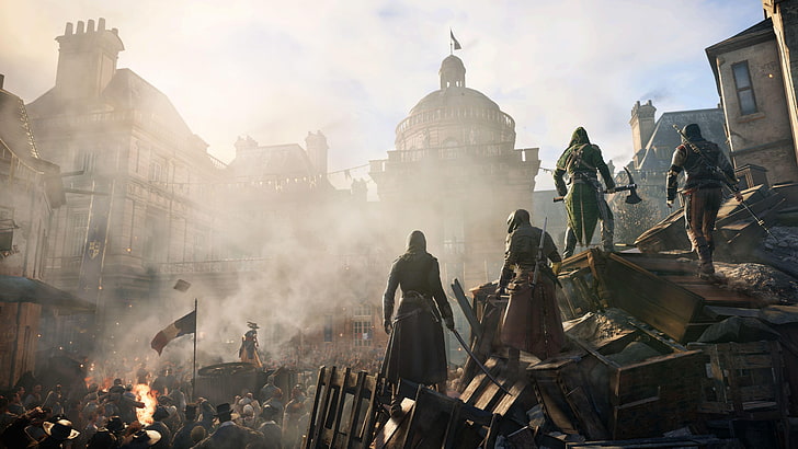 Assassin's Creed illustration, Assassin's Creed:  Unity, video games, HD wallpaper