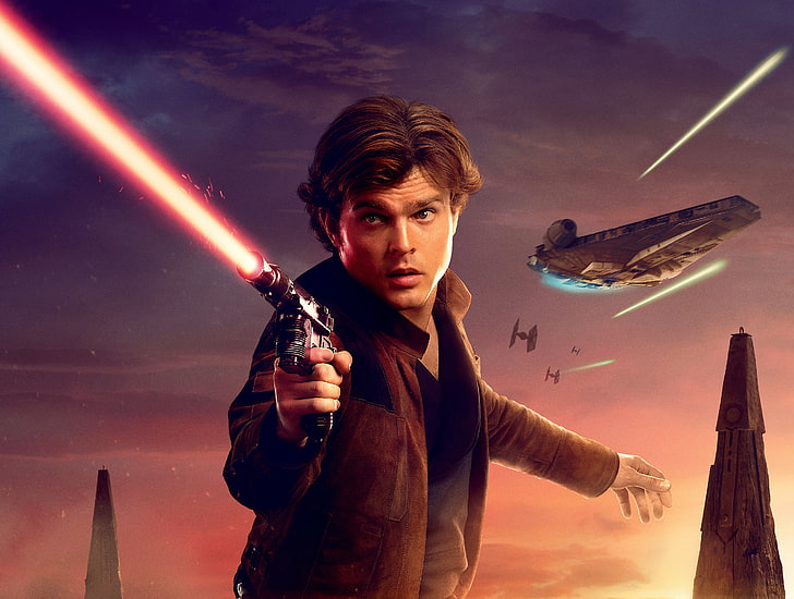 Han Solo, 4K, Solo: A Star Wars Story, Alden Ehrenreich