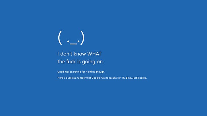 artwork, humor, Blue Screen of Death, Windows 10, text HD wallpaper