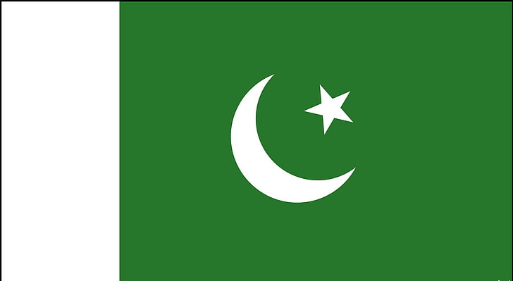 Pakistan Flag, Aero, Vector Art, symbol, copy space, white color