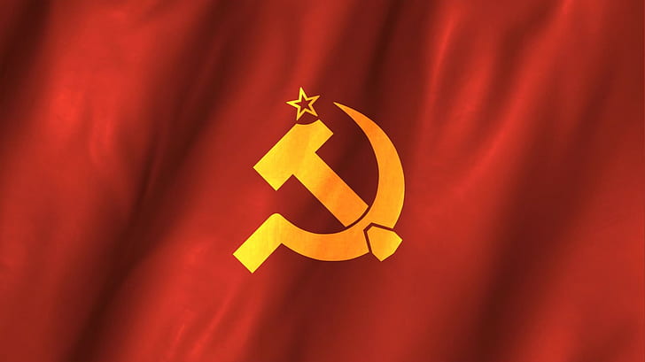 Communism, Flag, Karl Marx, Lenin, red, Socialism, USSR, HD wallpaper