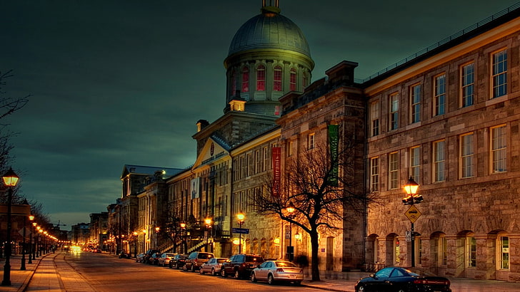 city, cityscape, HDR, Montreal, street, building exterior, architecture, HD wallpaper