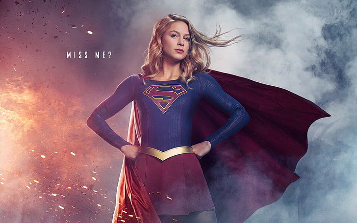 Melissa Benoist Supergirl CW TV Series Art Print Decor Poster 18x12 36x24 40x27" 