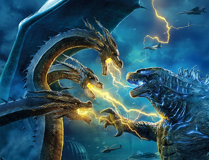 Movie, Godzilla: King of the Monsters, King Ghidorah, HD wallpaper