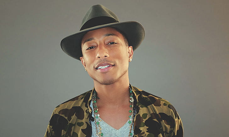 Pharrell Williams, Rapper, Face, HD wallpaper