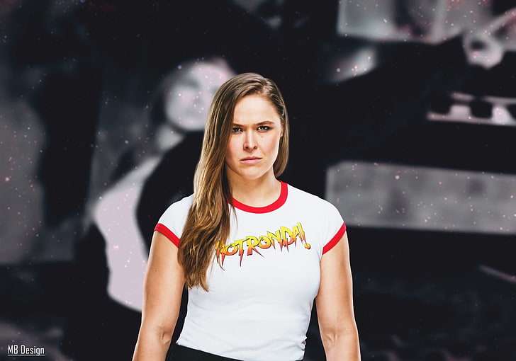 WWE, Ronda Rousey, wrestling, one person, hair, real people