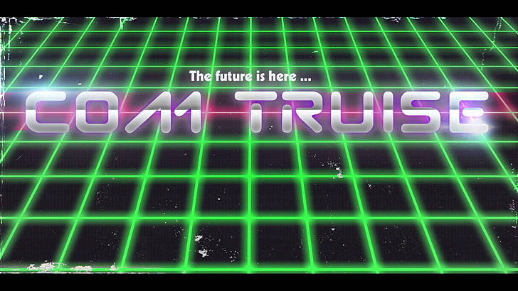 vaporwave, Retro style, 1980s, Com Truise, typography, text