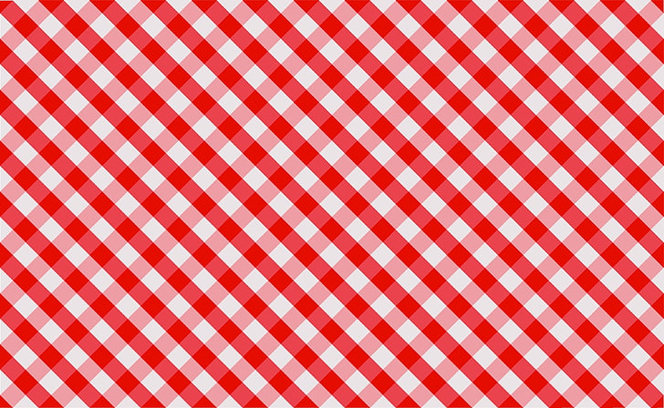 red and white gingham wallpaper, canvas, cells, fabric, tablecloth, HD wallpaper