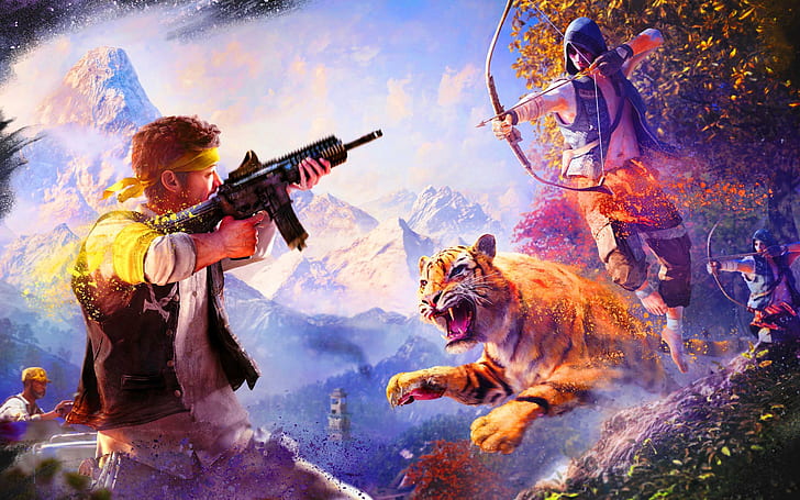 Far Cry 4 Attack, games, far cry 4 2014, HD wallpaper