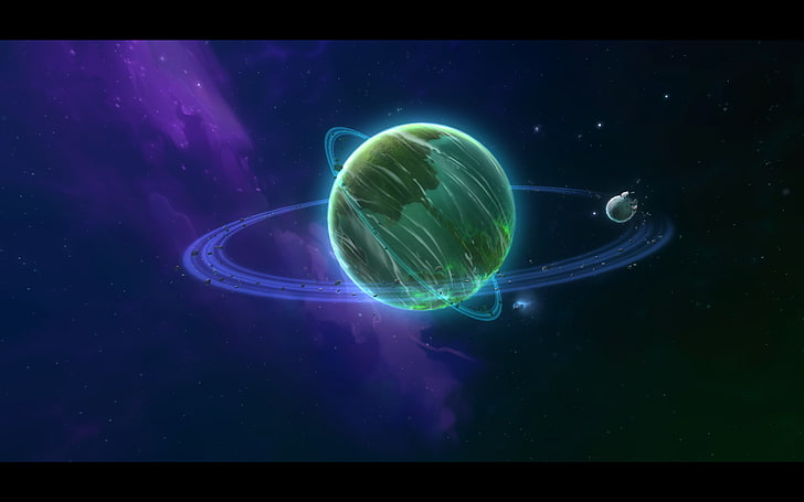 Wildstar, video games, planetary rings, no people, space, nature, HD wallpaper