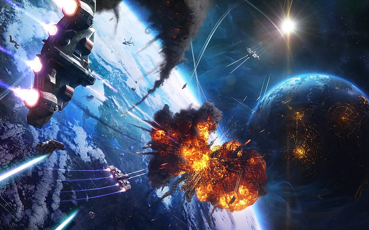outer space explosions planets deviantart spaceships vehicles Space Planets HD Art