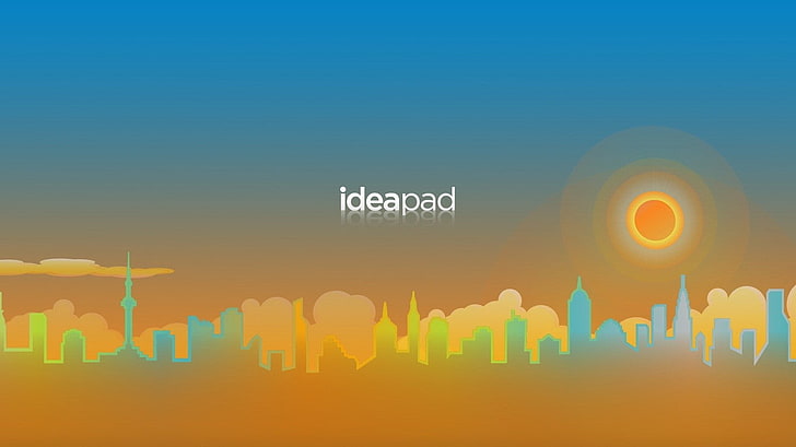 Lenovo, ideapad, sky, copy space, glowing, no people, sunset HD wallpaper