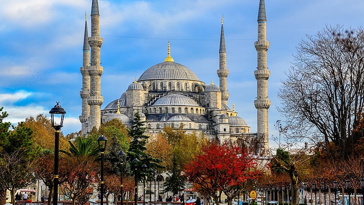 Blue Mosque, Sultan Ahmed Mosque, architecture, Islam, city, HD wallpaper
