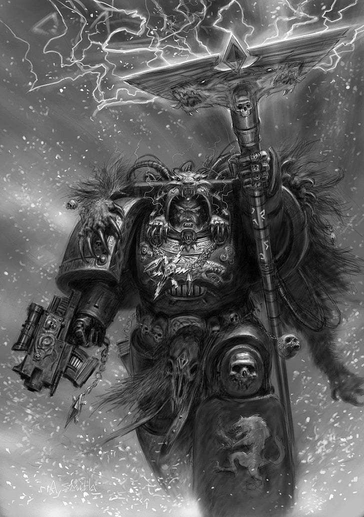 warhammer 40k space marine concept art adrian smith space wolf 2000x2840  Aircraft Concepts HD Art