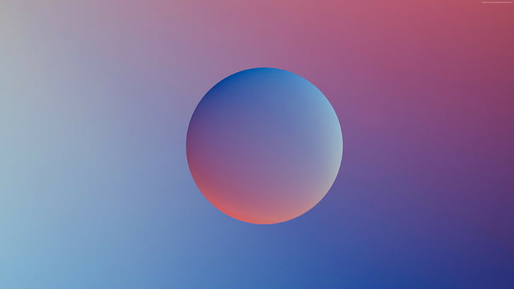 blue and red moon, drop, MacBook Pro, 4k, 5k, iphone wallpaper