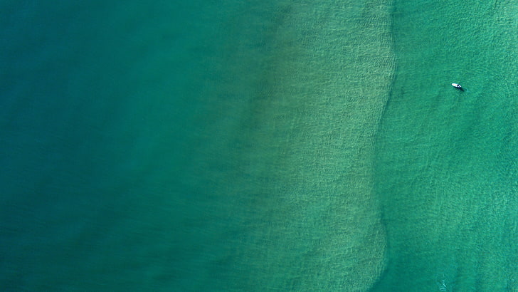 sea aerial photography, boat, water, beach, nature, green, drone photo
