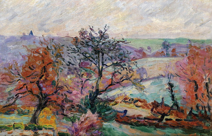 Armand Guillaumin, painting, classic art, no people, day, nature, HD wallpaper